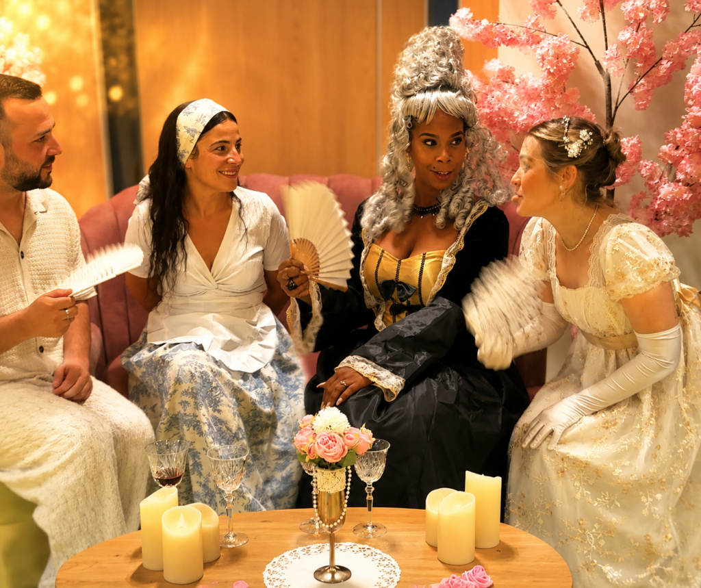 Animation Bridgerton immersive par LoL Événements pour soirée d'entreprise, mariage, séminaire ou événement privé partout en France.