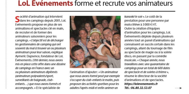 LOL Événements forme et recrtute vos animateurs