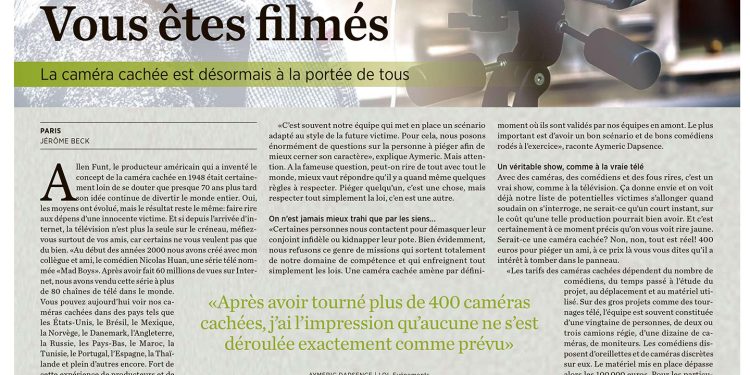 Souriez ! Vous êtes filmés