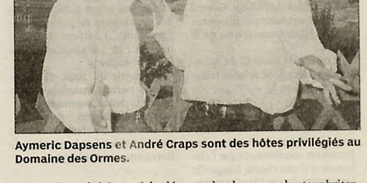 Spectacle aux Ormes avec Aymeric et André