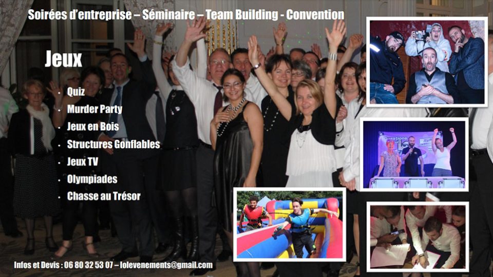 Animations et spectacles pour entreprises, séminaires, team buildings, conventions